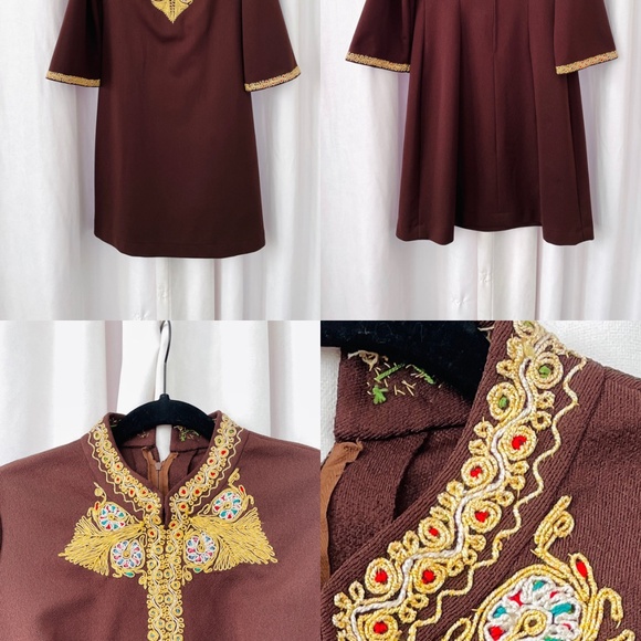 16 Pc Vintage Lot 1960s 1970s Maxi Mini Cocktail Evening Gown Party Dresses - Picture 7 of 16